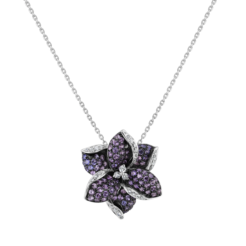 Přívěsok s diamantmi a zafírmi Lady Jasmine