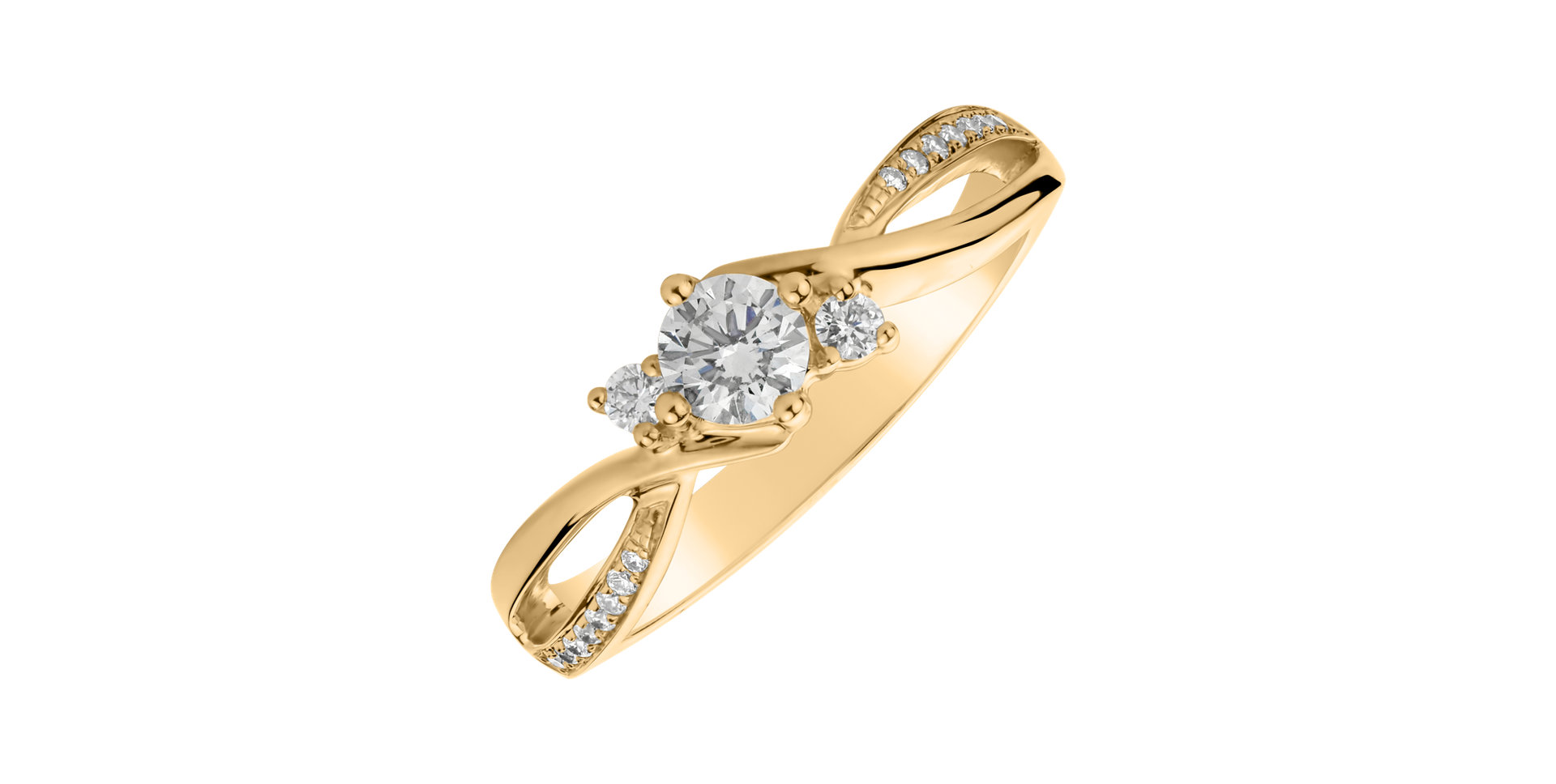 Prsteň s diamantmi Marlin