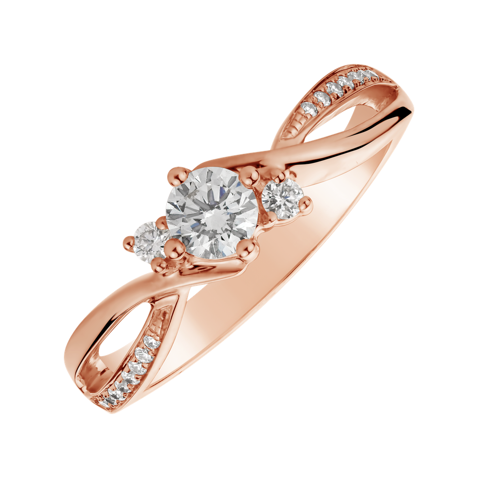 Prsteň s diamantmi Marlin