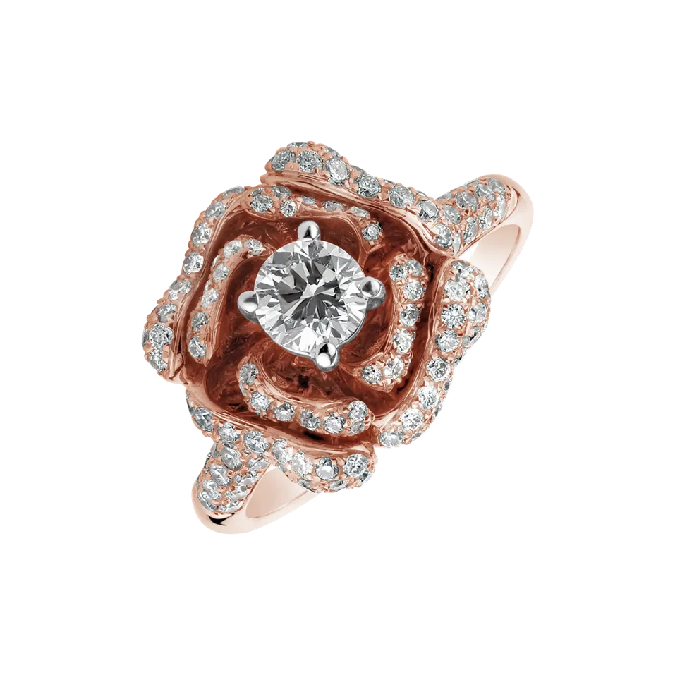 Prsteň s diamantmi Carnation Pink
