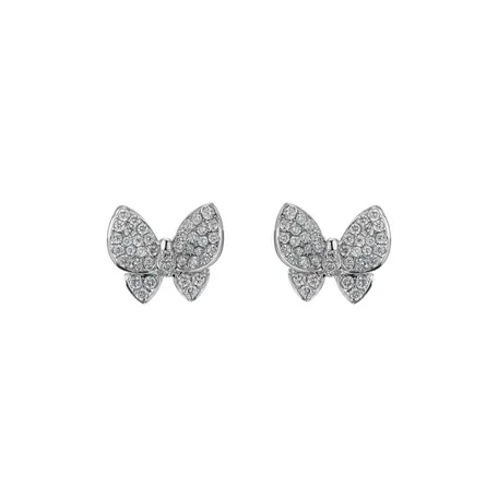 Náušnice s diamantmi Miraculous Wings