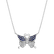 Náhrdelník s diamantmi a zafírmi Monogram Butterfly2