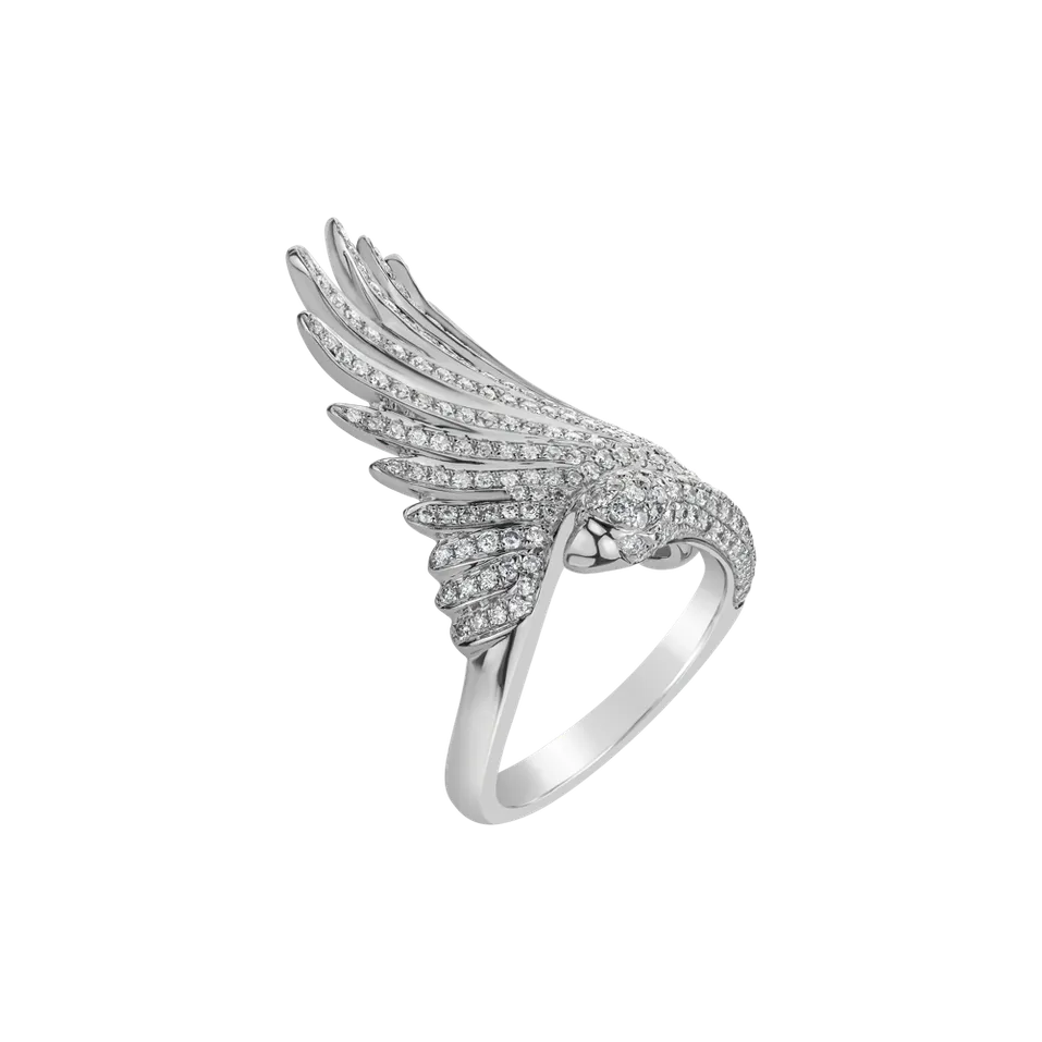 Prsteň s diamantmi Star Swan
