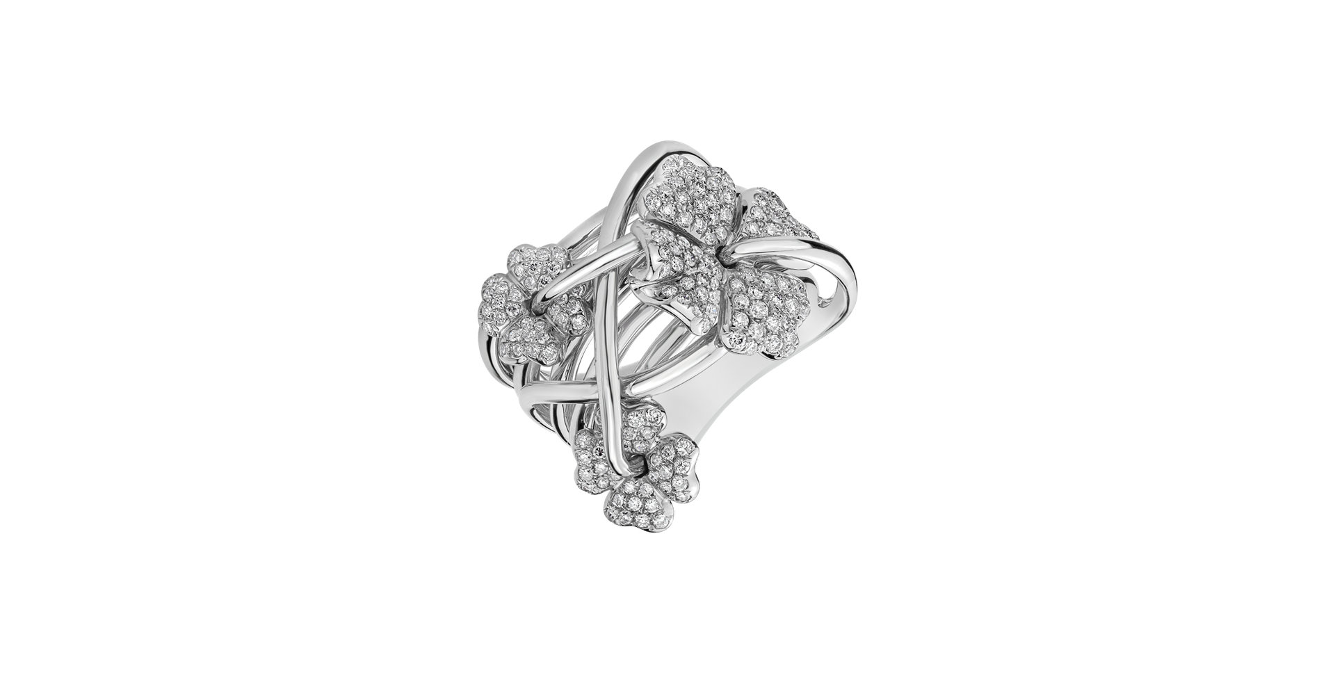 Prsteň s diamantmi Flowers World