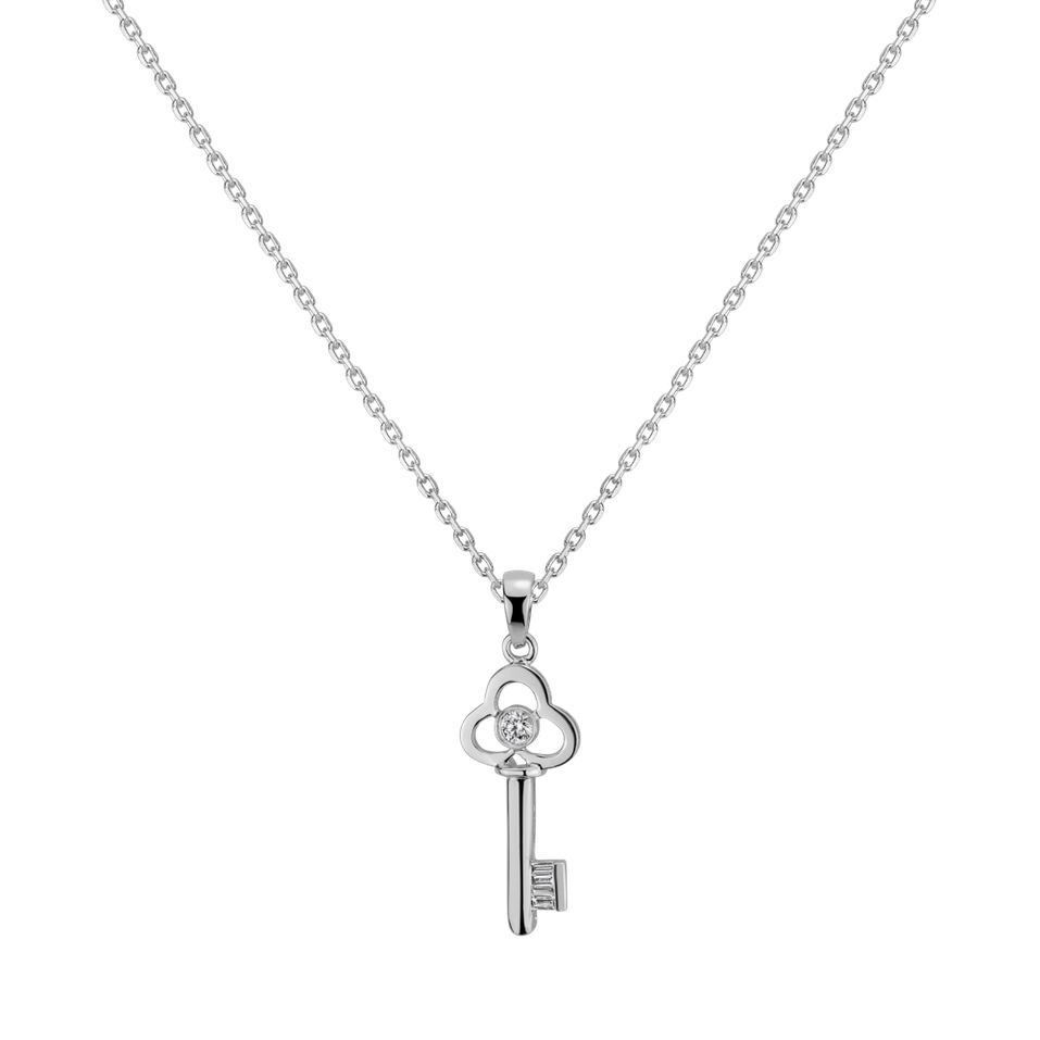 Přívěsok s diamantmi Sacred Key