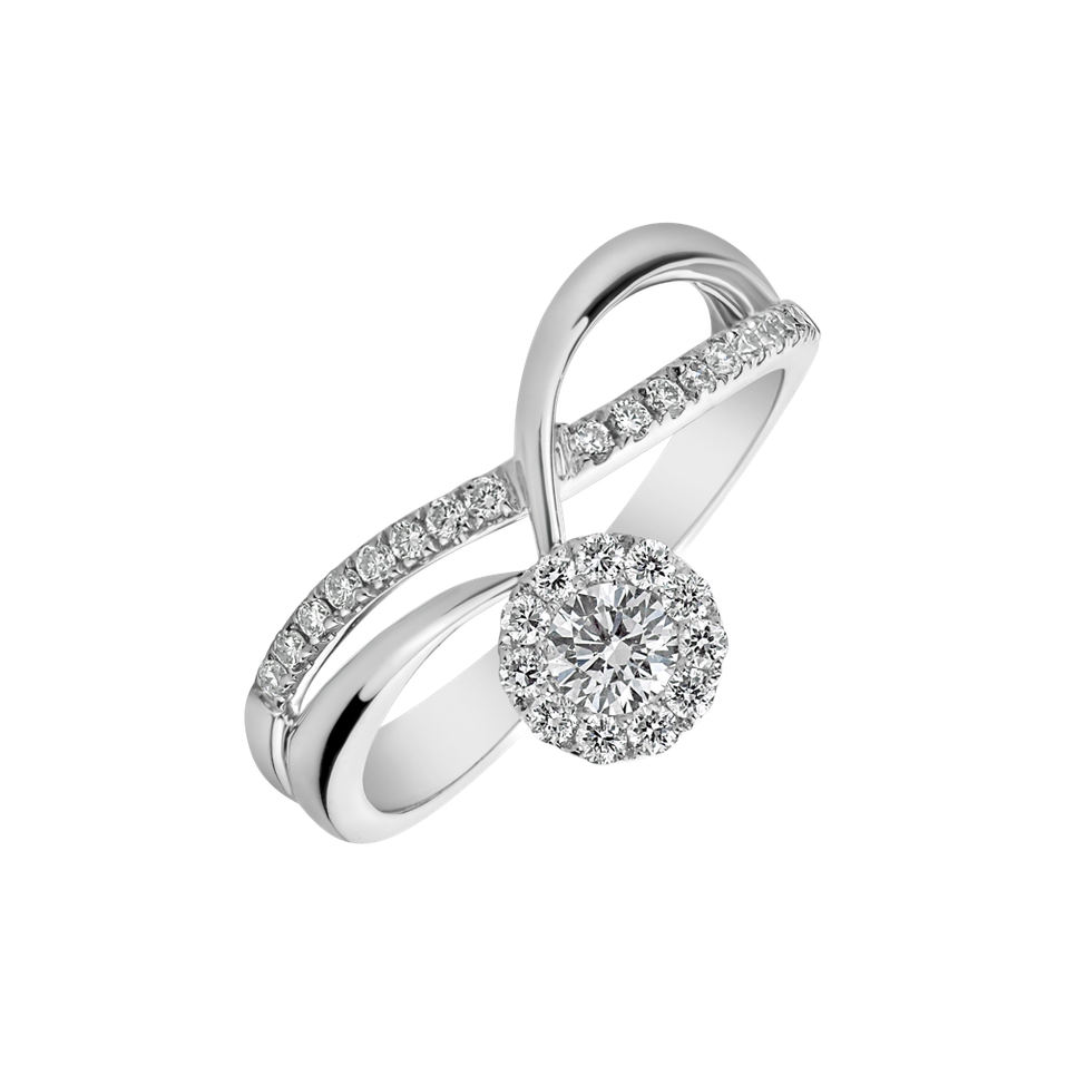 Prsteň s diamantmi Athena