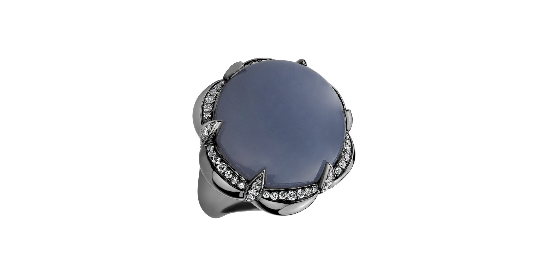 Prsteň s chalcedonom a diamantmi Palomita