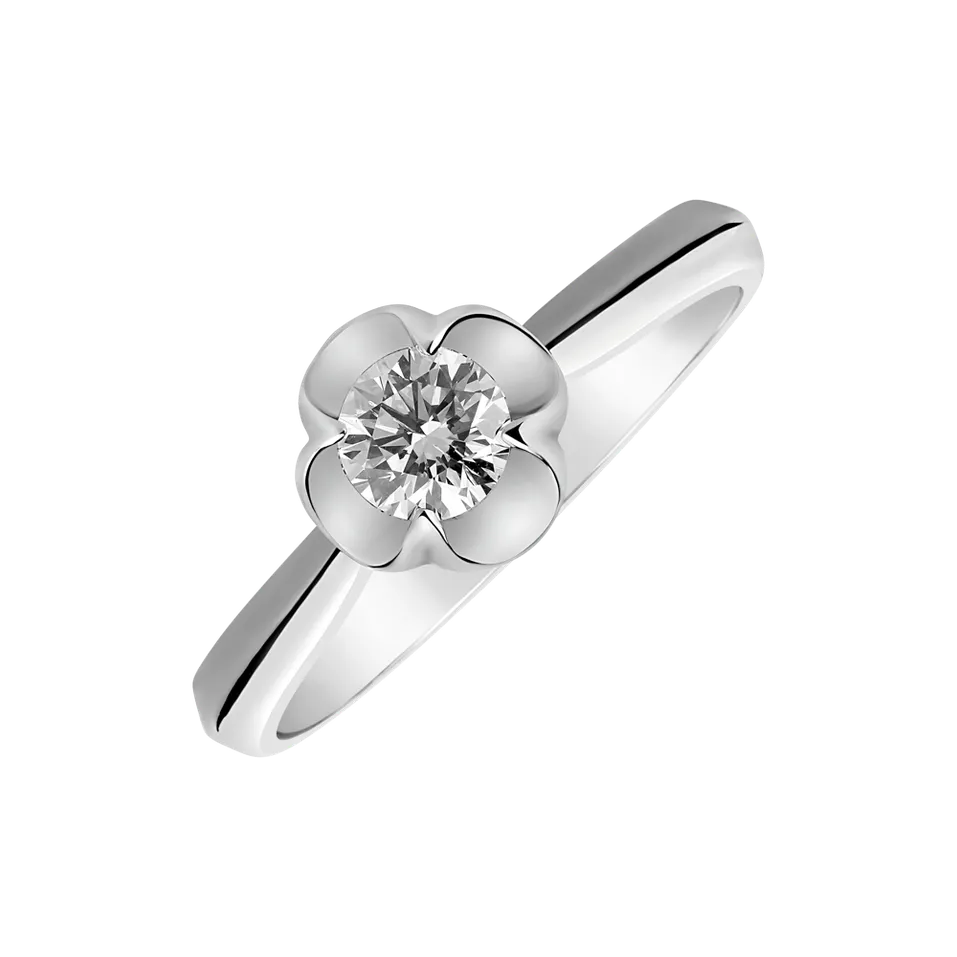 Prsteň s diamantmi Love Flower