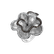 Prsteň s bielymi a hnedými diamantmi Metal Flower2
