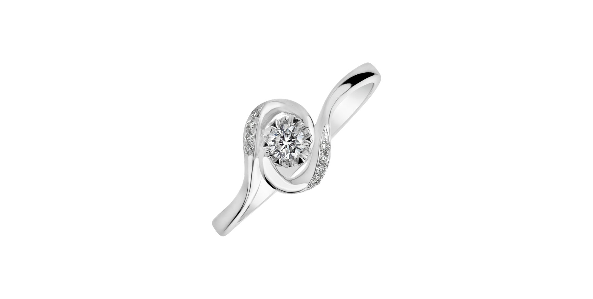 Prsteň s diamantmi Love Whirl