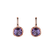 Náušnice s ametystom diamantmi Violet Drops2