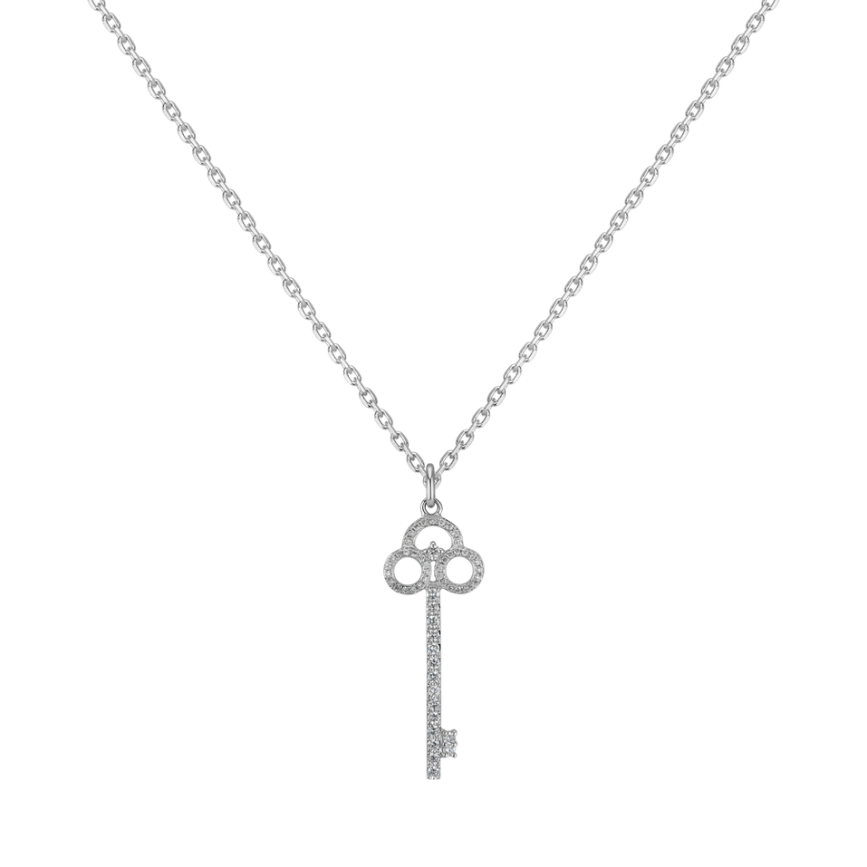 Přívěsok s diamantmi Gothic Key
