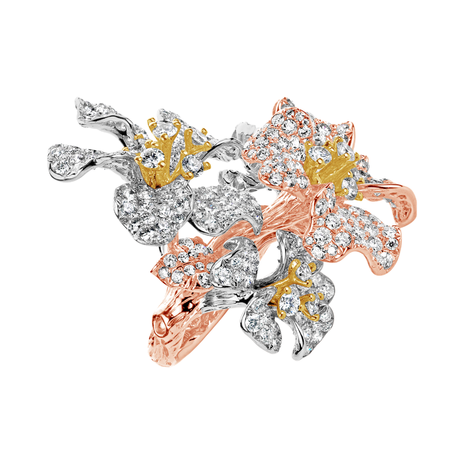 Prsteň s diamantmi Mystery Garden