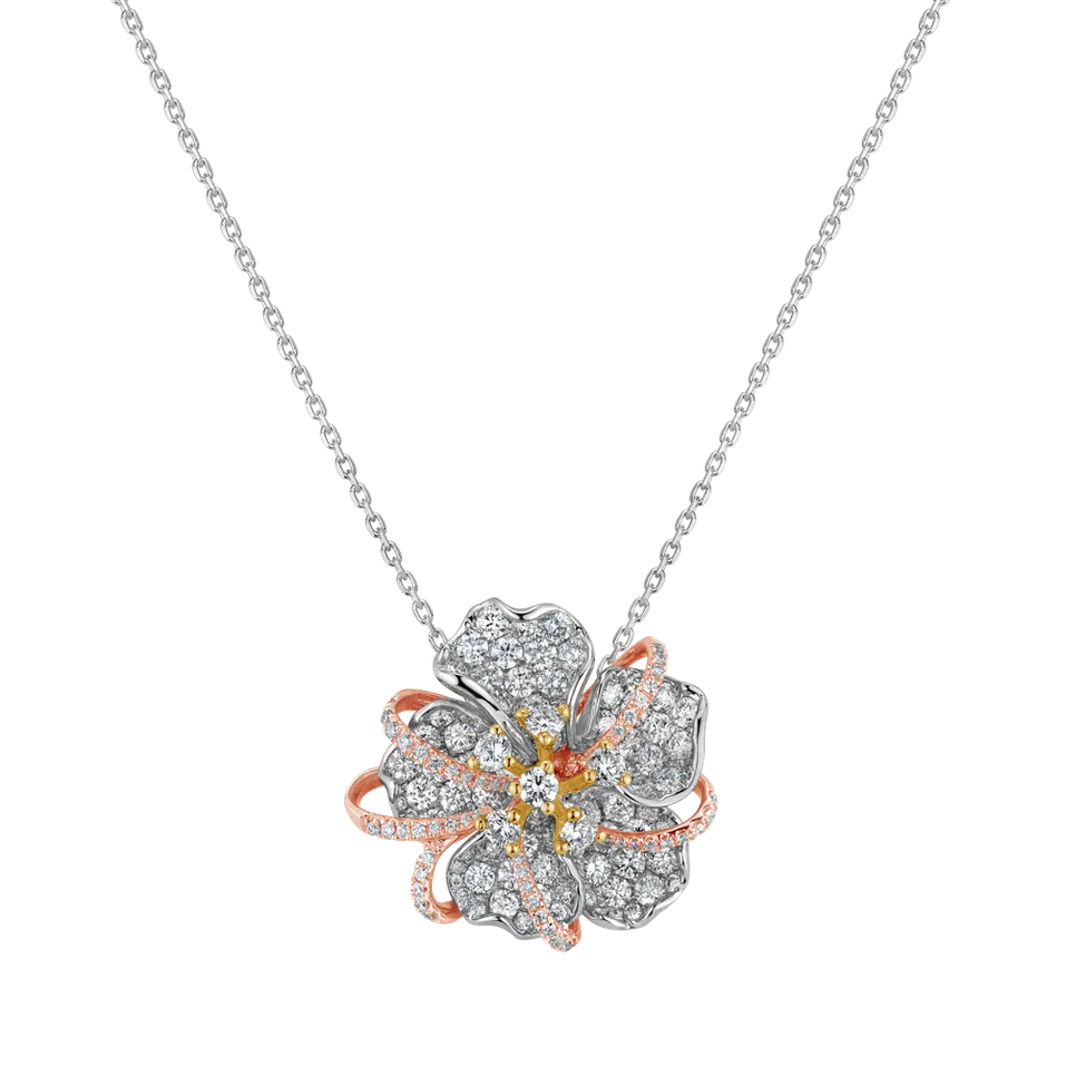 Přívěsok s diamantmi Eminence of Camellia