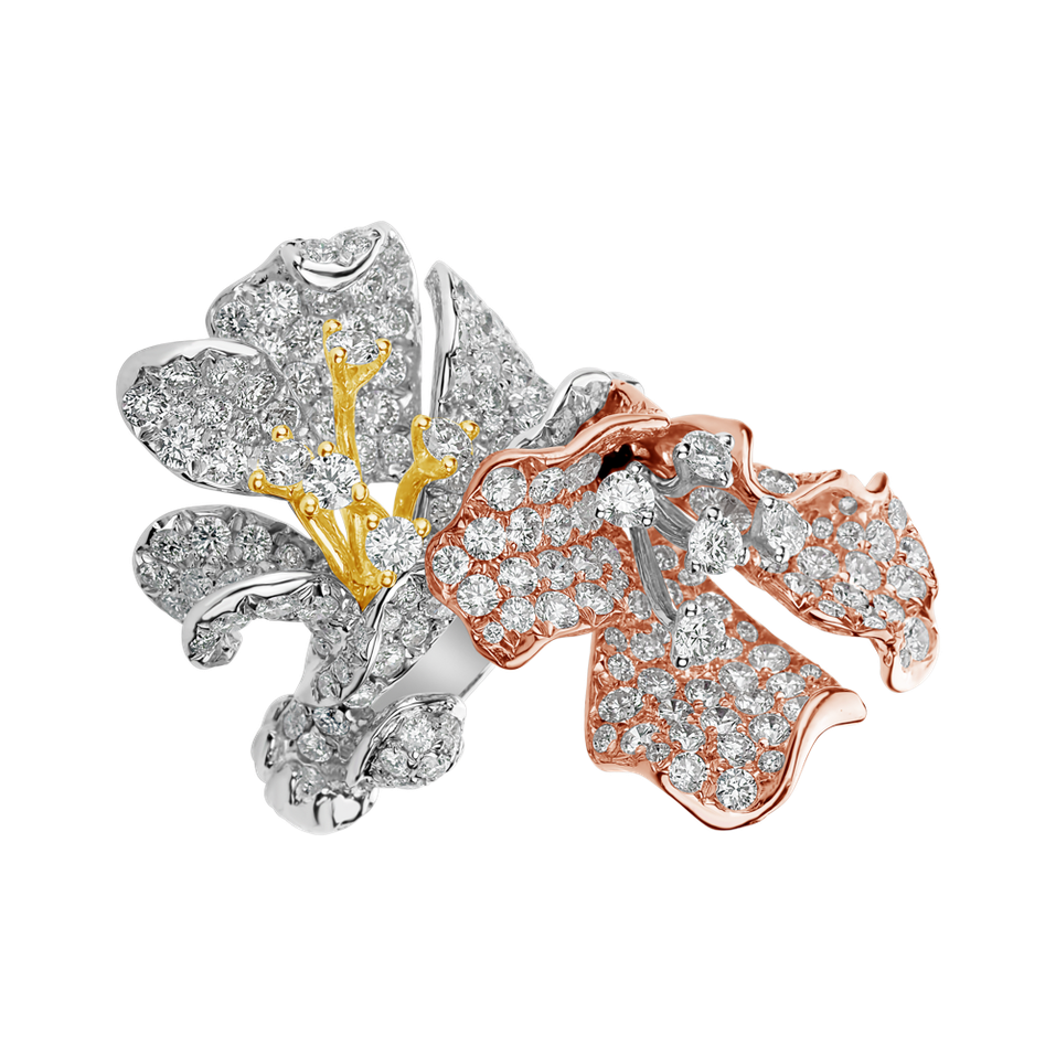 Prsteň s diamantmi Moonlight Lily