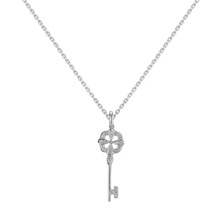 Přívěsok s diamantmi Lucky Key