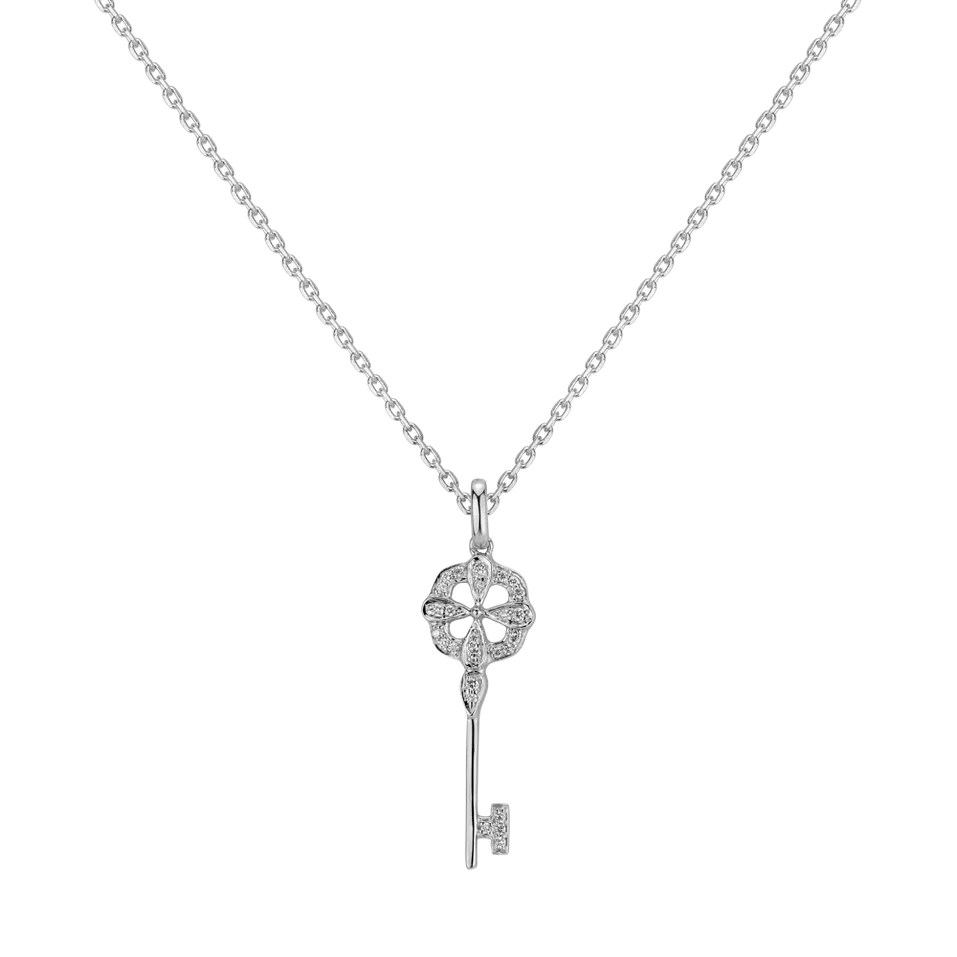 Přívěsok s diamantmi Lucky Key