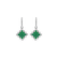 Náušnice s diamantmi a smaragdmi Dazzling Mesh2