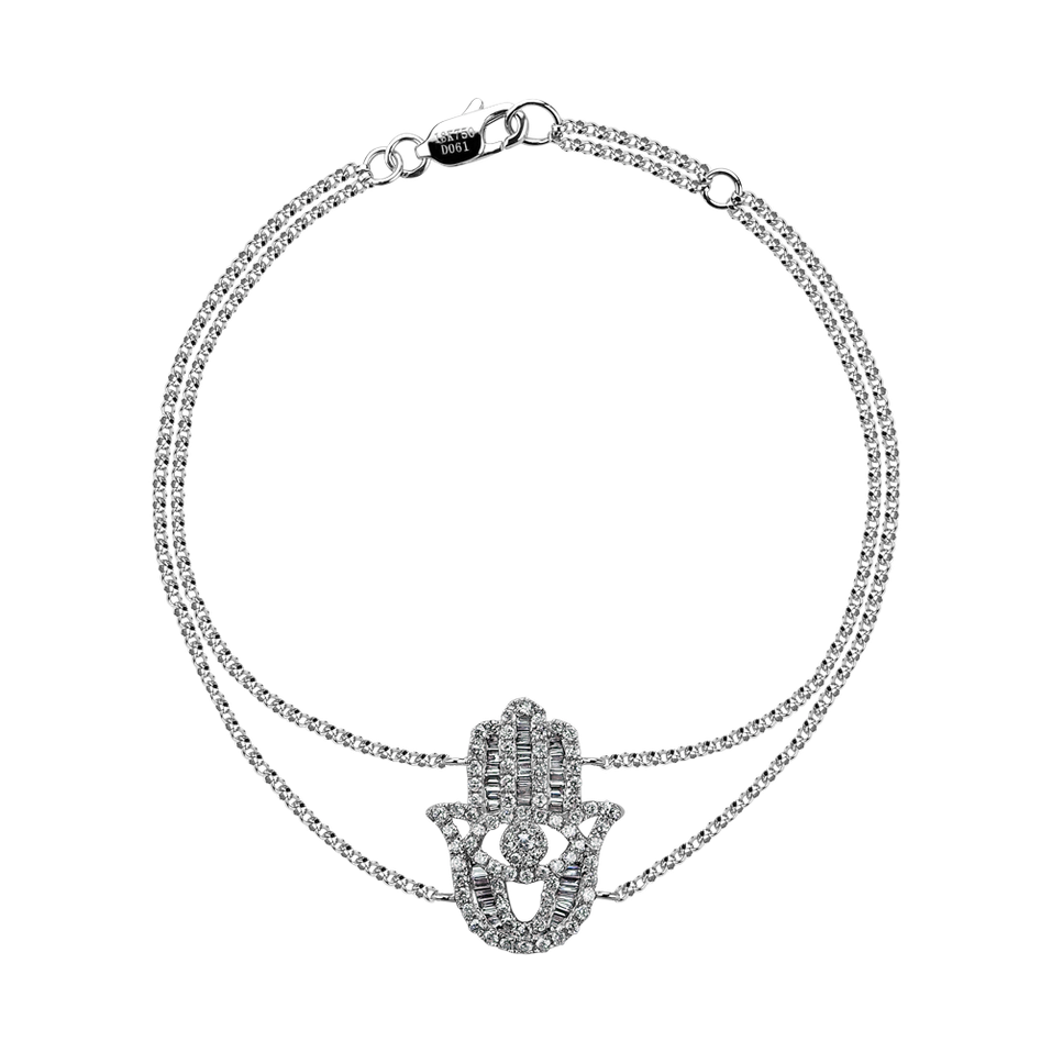Náramok s diamantmi Diamond Hamsa