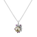 Přívěsok s perlou, diamantmi a zafírmi Fairytale Orchid2
