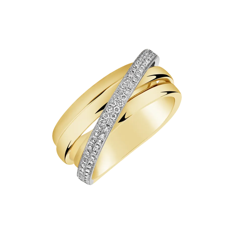 Prsteň s diamantmi Elegnat Pleasure
