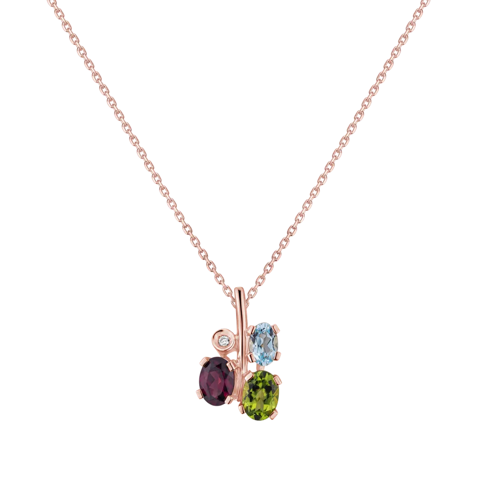 Přívěsok s diamantmi a drahokamami Neverlands Gift