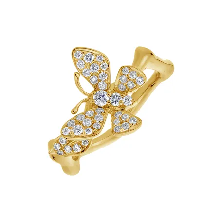 Prsteň s diamantmi Night Wings