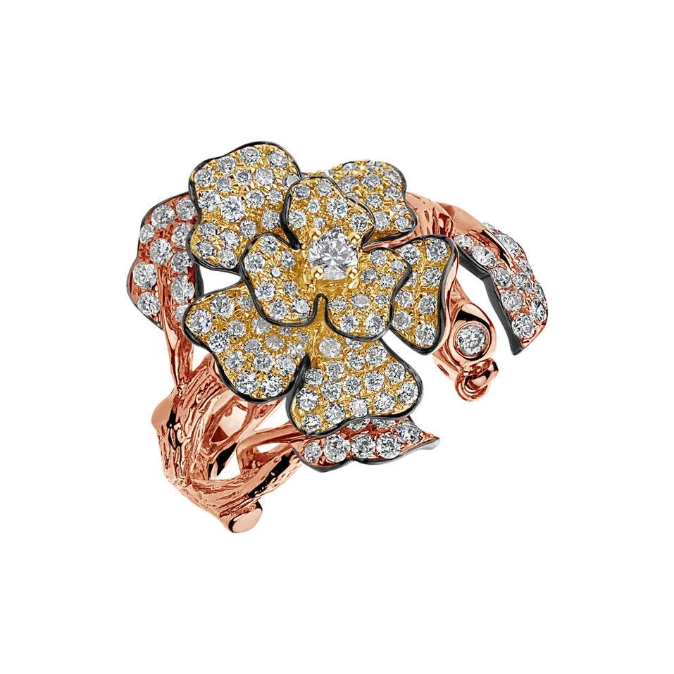 Prsteň s diamantmi Renaissance Rose