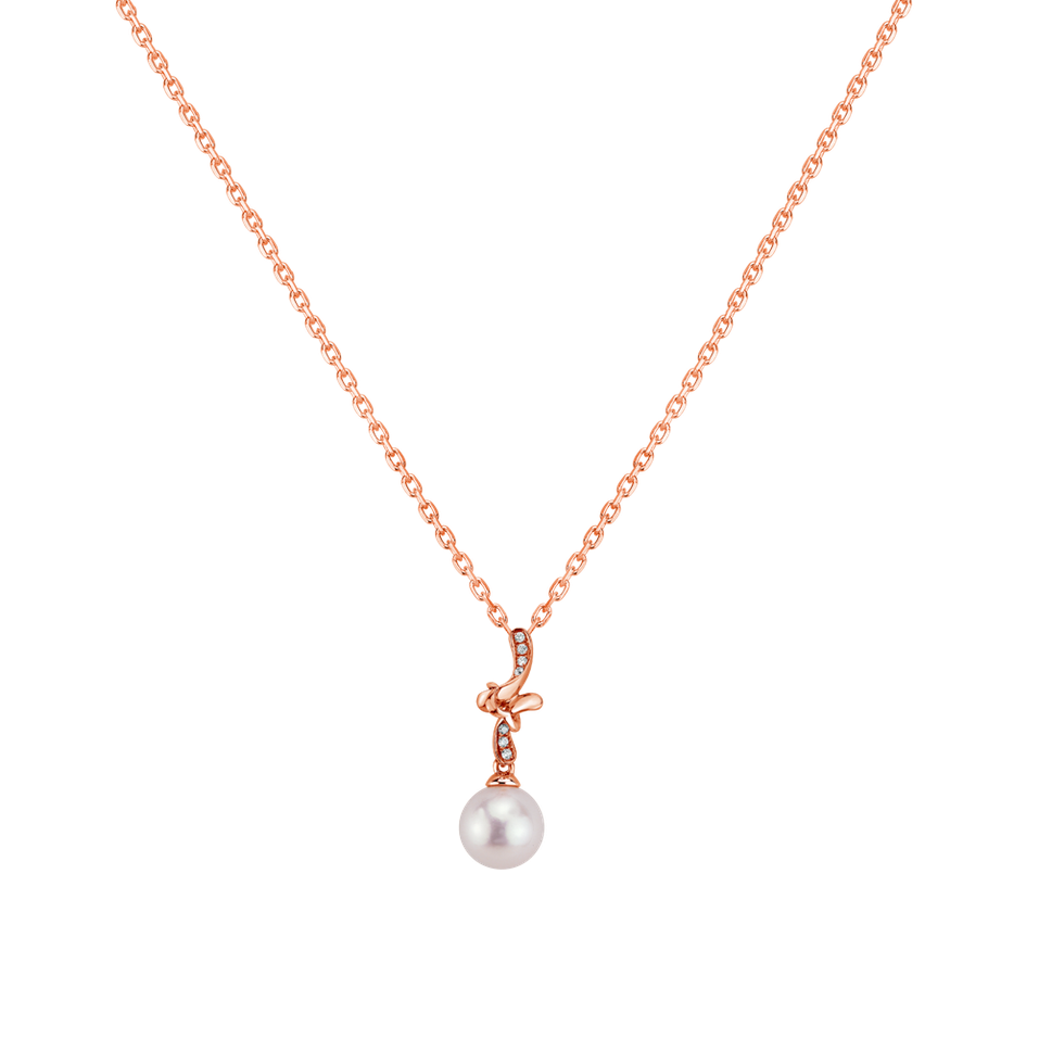 Přívěsok s perlou a diamantmi Sea Shadow