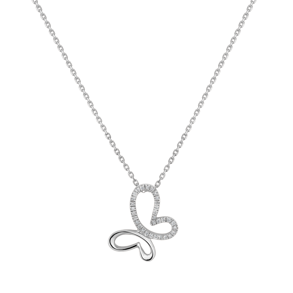 Prívesok s diamantmi Butterfly Essence