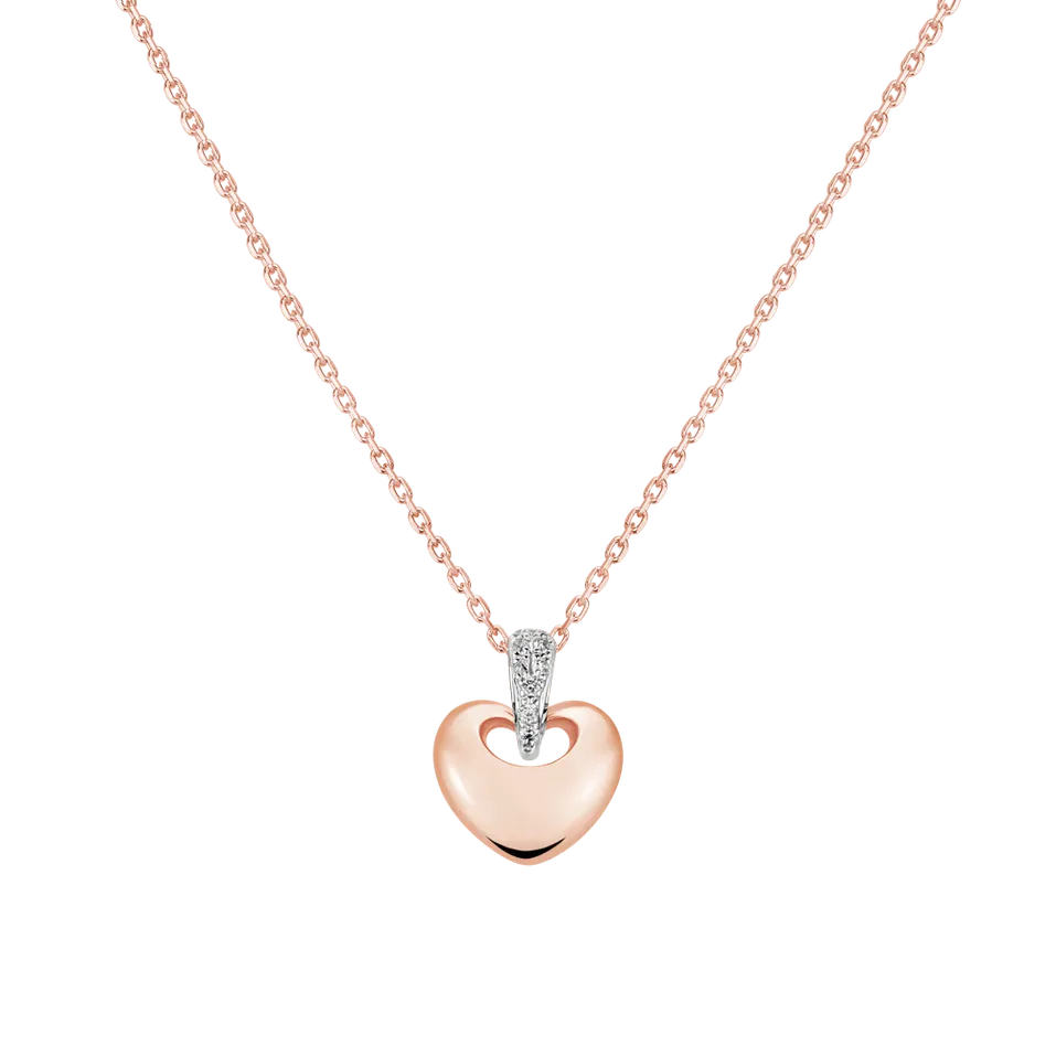 Přívěsok s diamantmi Cuore Puro
