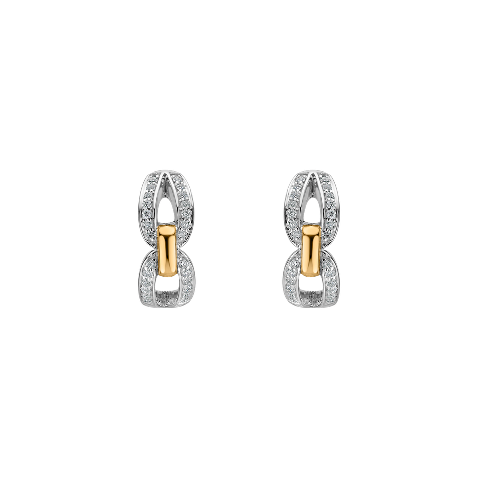 Náušnice s diamantmi Moonlight Pleasure