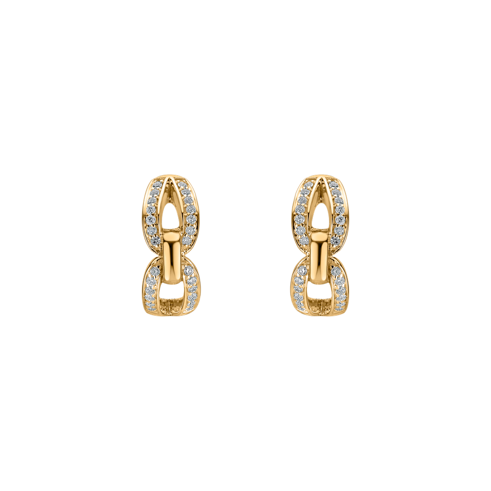 Náušnice s diamantmi Moonlight Pleasure