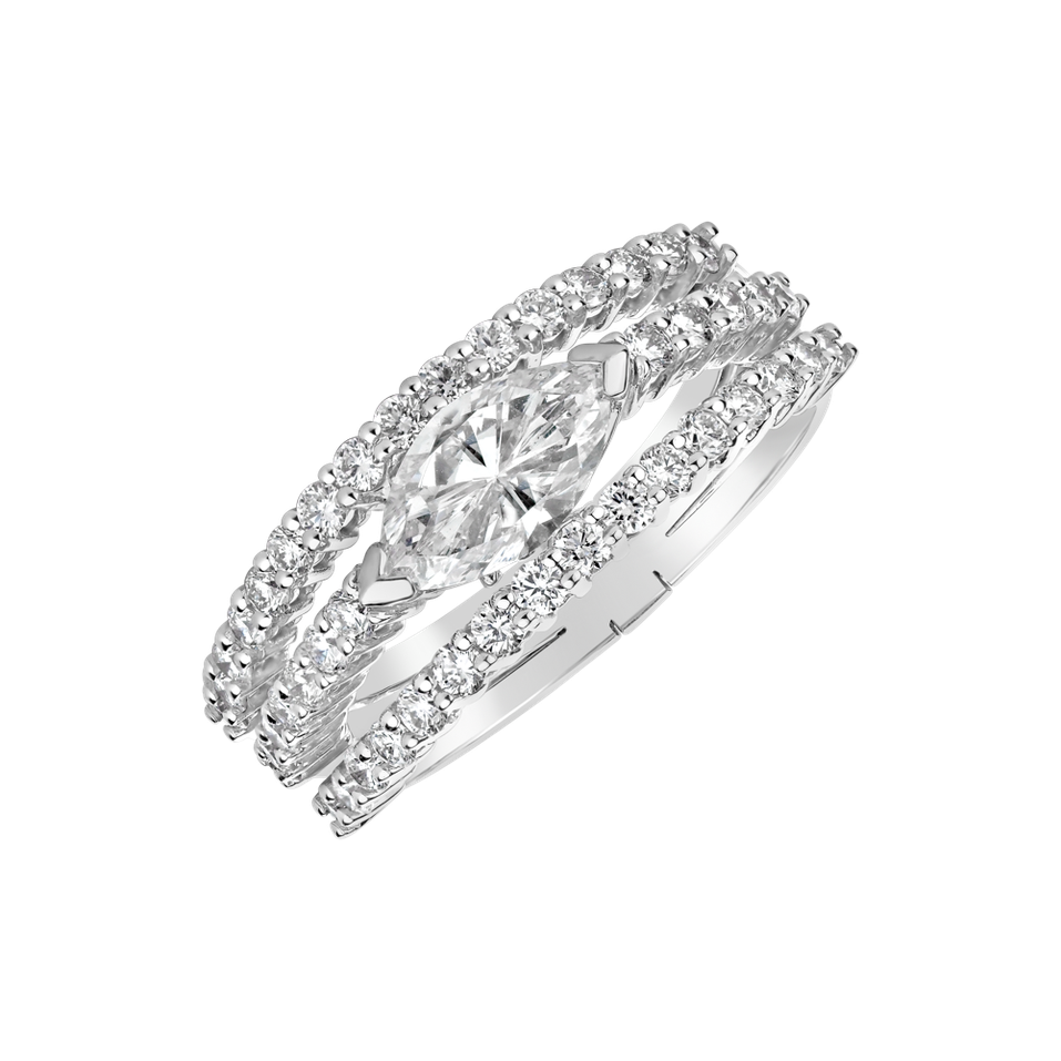 Prsteň s diamantmi Bruno