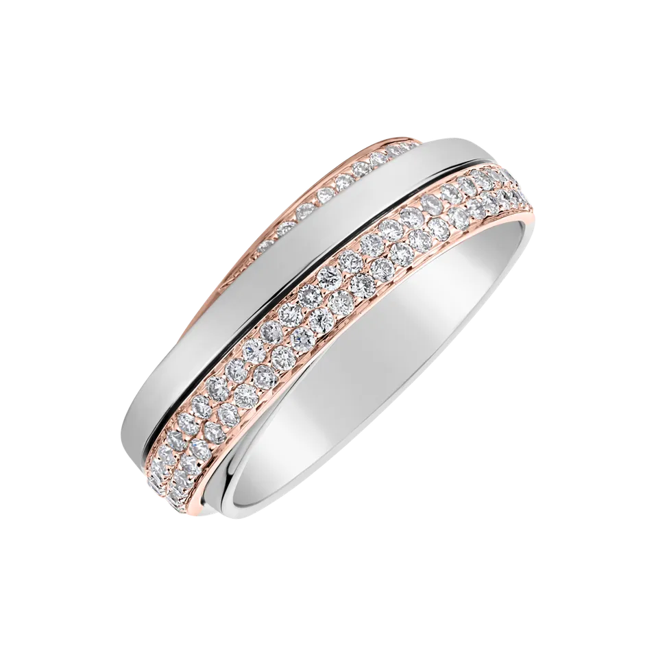Prsteň s diamantmi Dream Ribbon