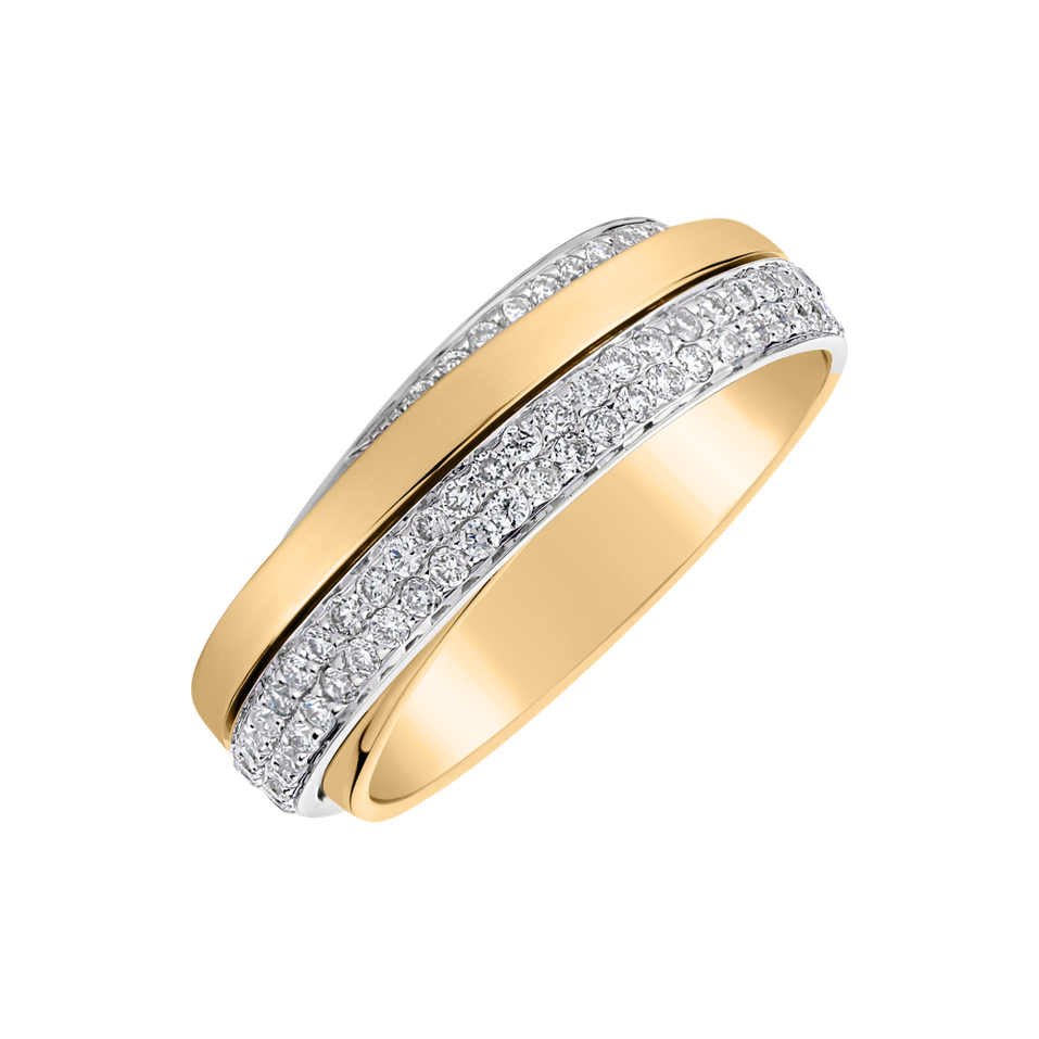 Prsteň s diamantmi Dream Ribbon