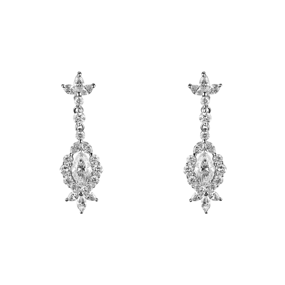 Náušnice s diamantmi Royal Earrings