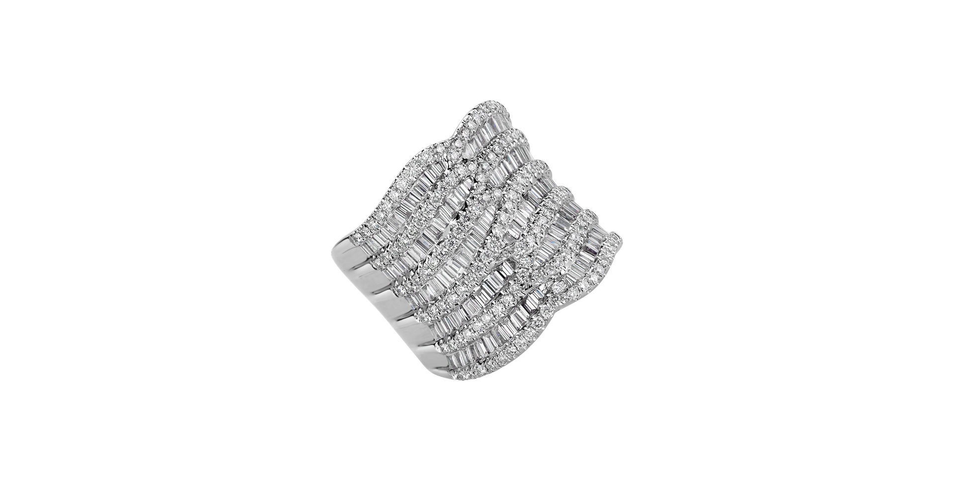 Prsteň s diamantmi Glamour Edge