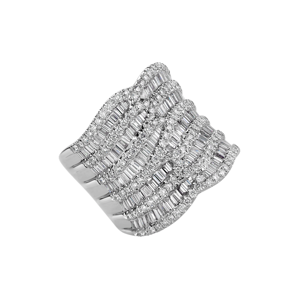 Prsteň s diamantmi Glamour Edge