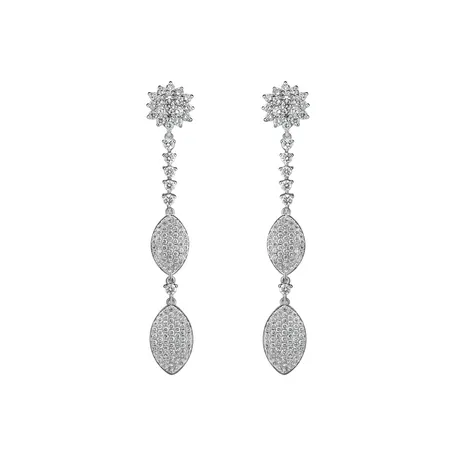 Náušnice s diamantmi Elite Shine