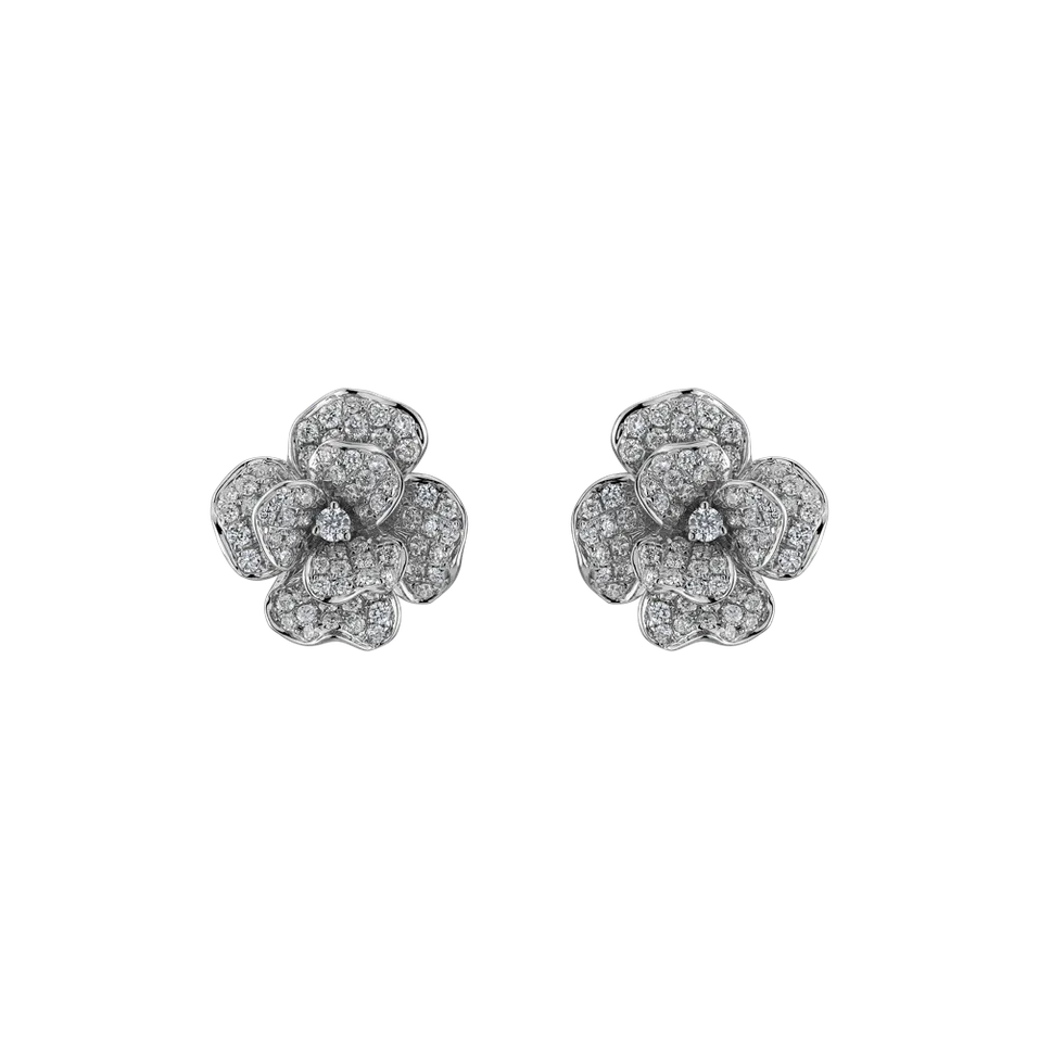Náušnice s diamantmi Versailles Flower