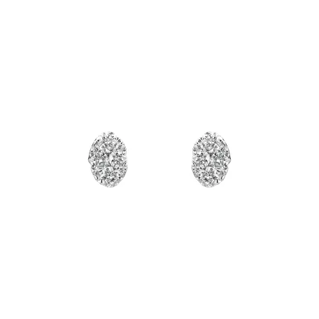Náušnice s diamantmi Luxury Droplet