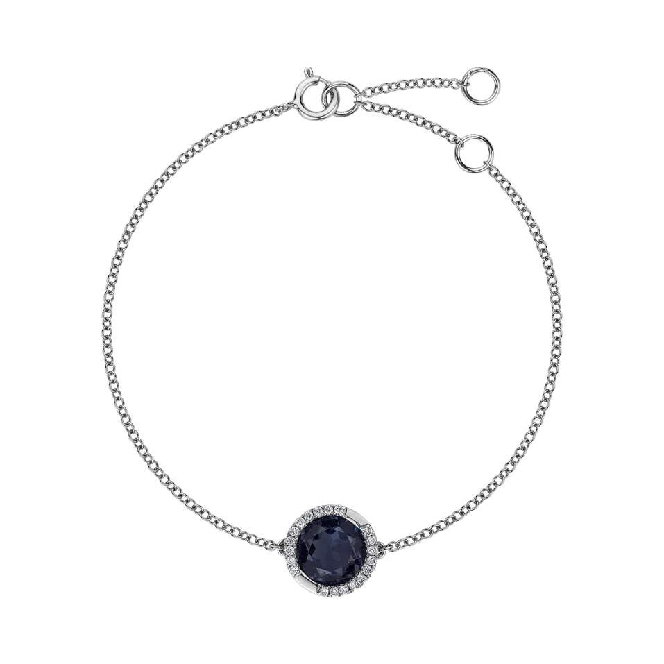 Náramok s topásom a diamantmi Midnight Alchemy