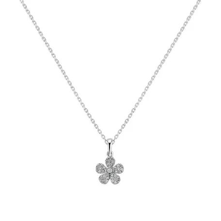 Přívěsok s diamantmi Flower Message