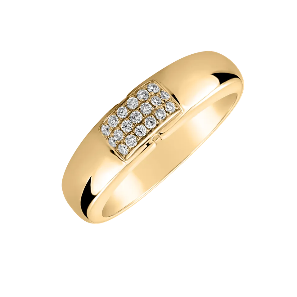 Prsteň s diamantmi Princess Touch