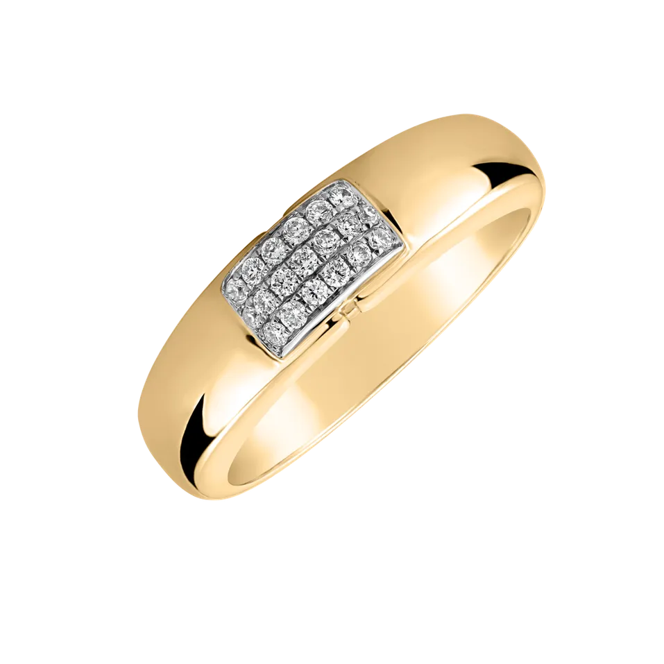 Prsteň s diamantmi Princess Touch