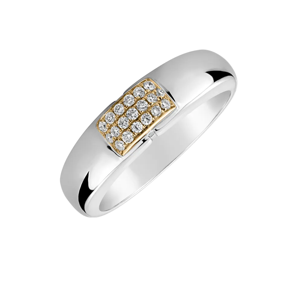 Prsteň s diamantmi Princess Touch