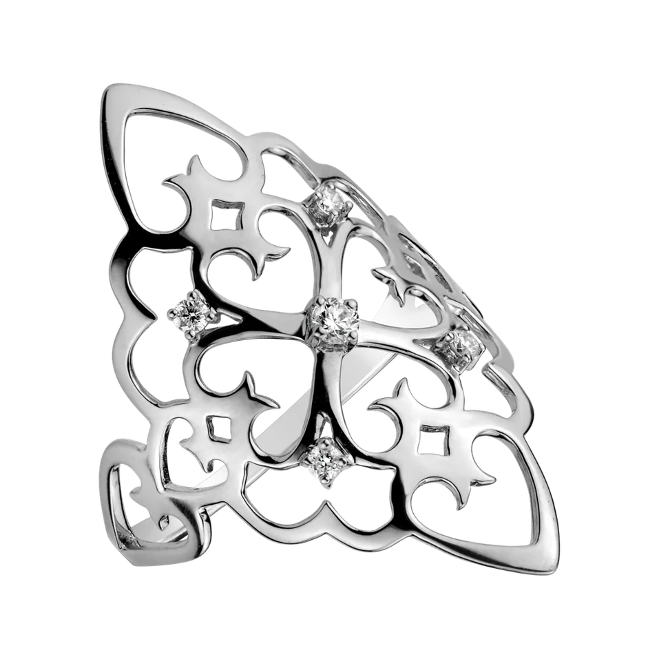 Prsteň s diamantmi Folk Treasure