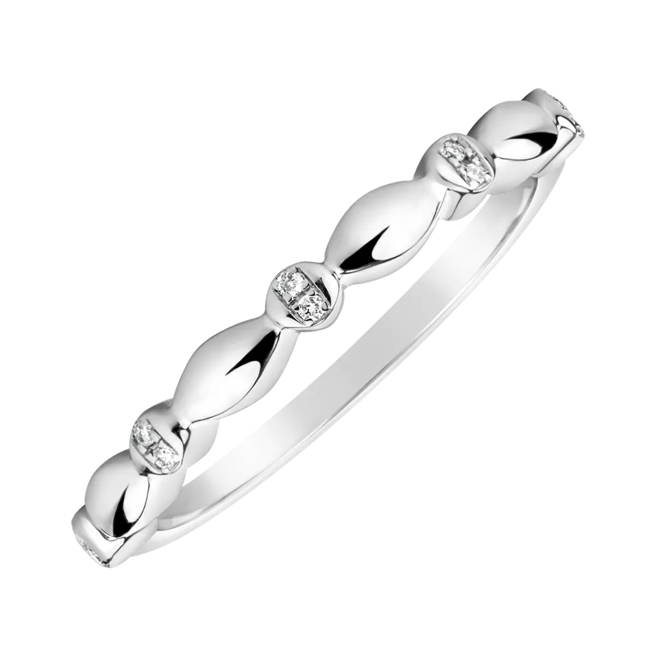 Prsteň s diamantmi Simplicity