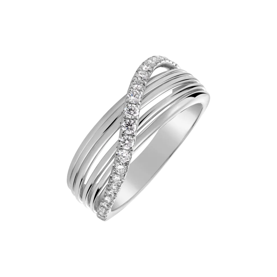 Prsteň s diamantmi Orion Ribbon